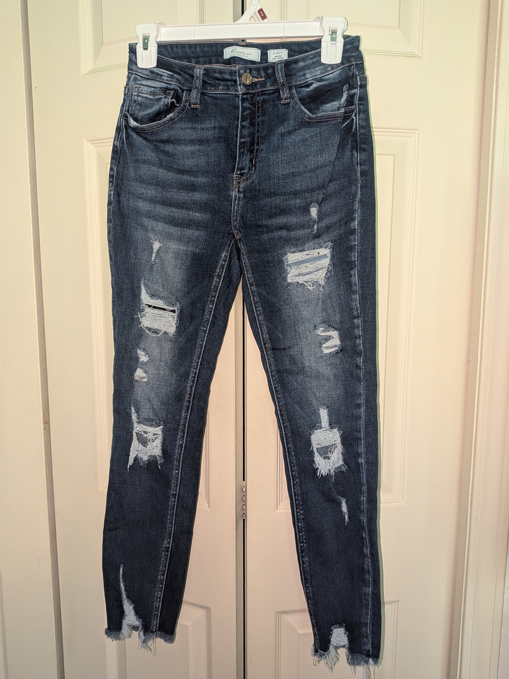 KanCan Dark Blue Distressed Skinny Jeans